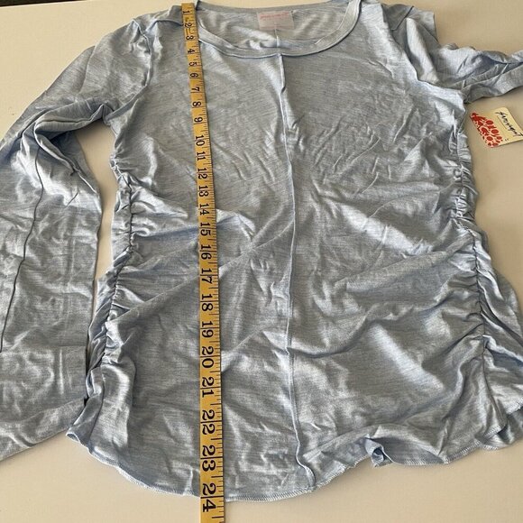 Free People Movement X Hatch Maternity Right On Run Layer Top Blue Bell Small - Picture 5 of 7